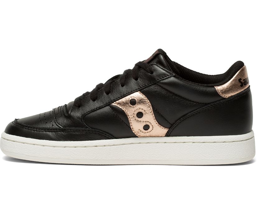 Women's Saucony Jazz Court Originals Black / Rose Gold | Singapore 045LISH